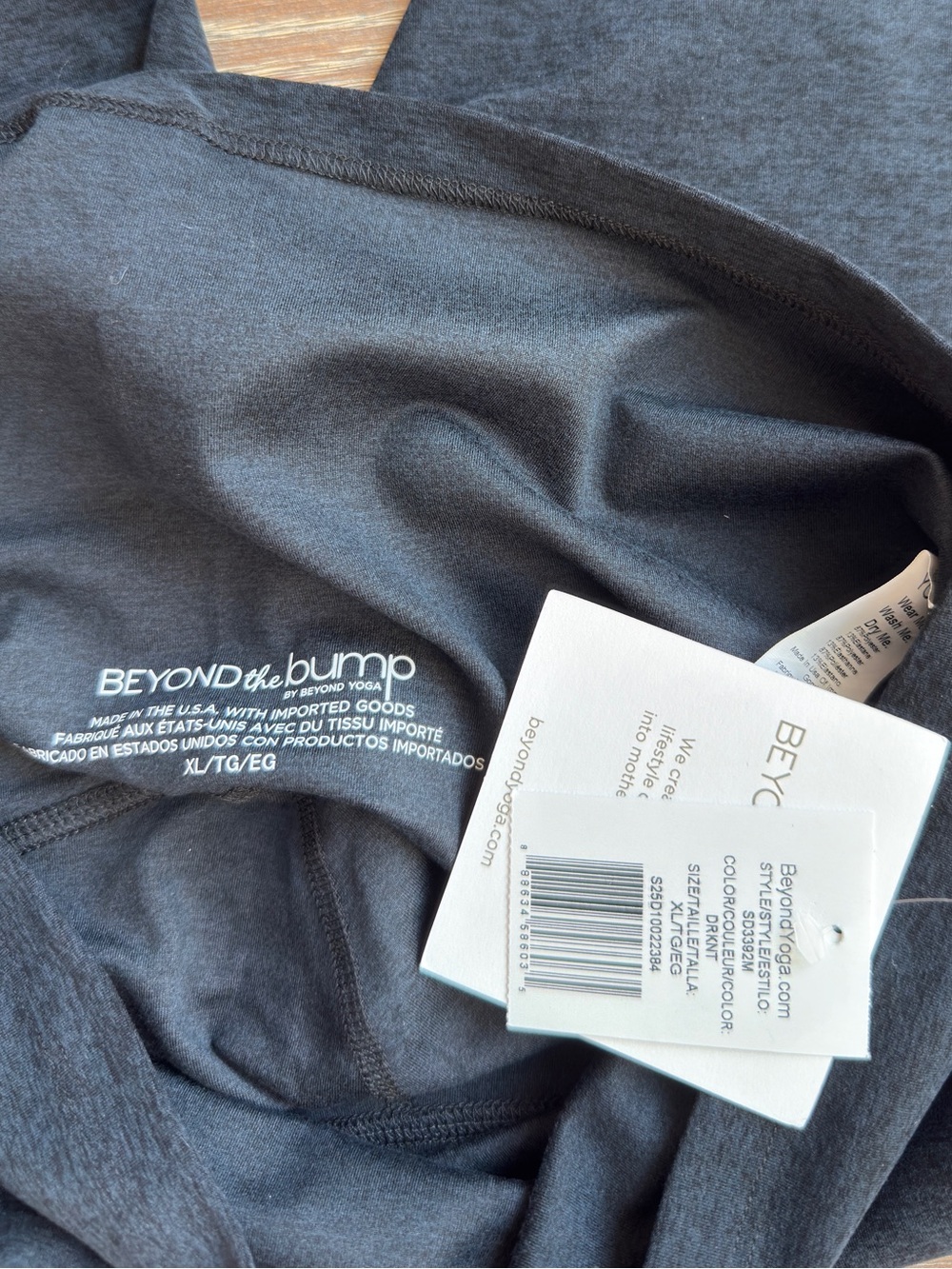 BEYOND YOGA x BEYOND THE BUMP Spacedye 'Love the Bump' Maternity Midi Leggings - Picture 7 of 8